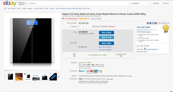 eBay刊登产品页面介绍
