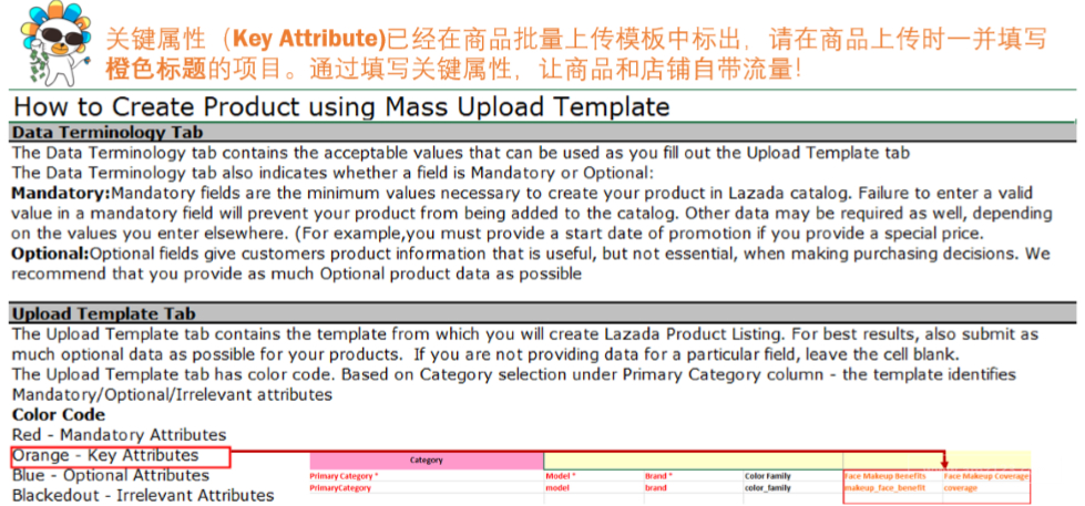 Lazada产品上传及优化