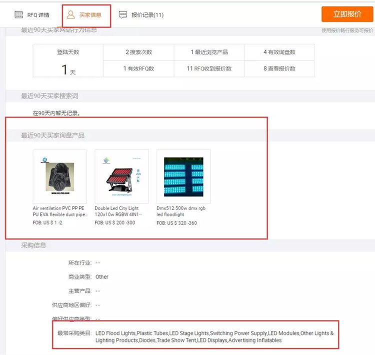 阿里国际站商机处理